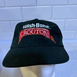 Vintage Headshot Kc Hat Cap Wish-bone Gourmet Seasoned Croutons Green Os Adjus